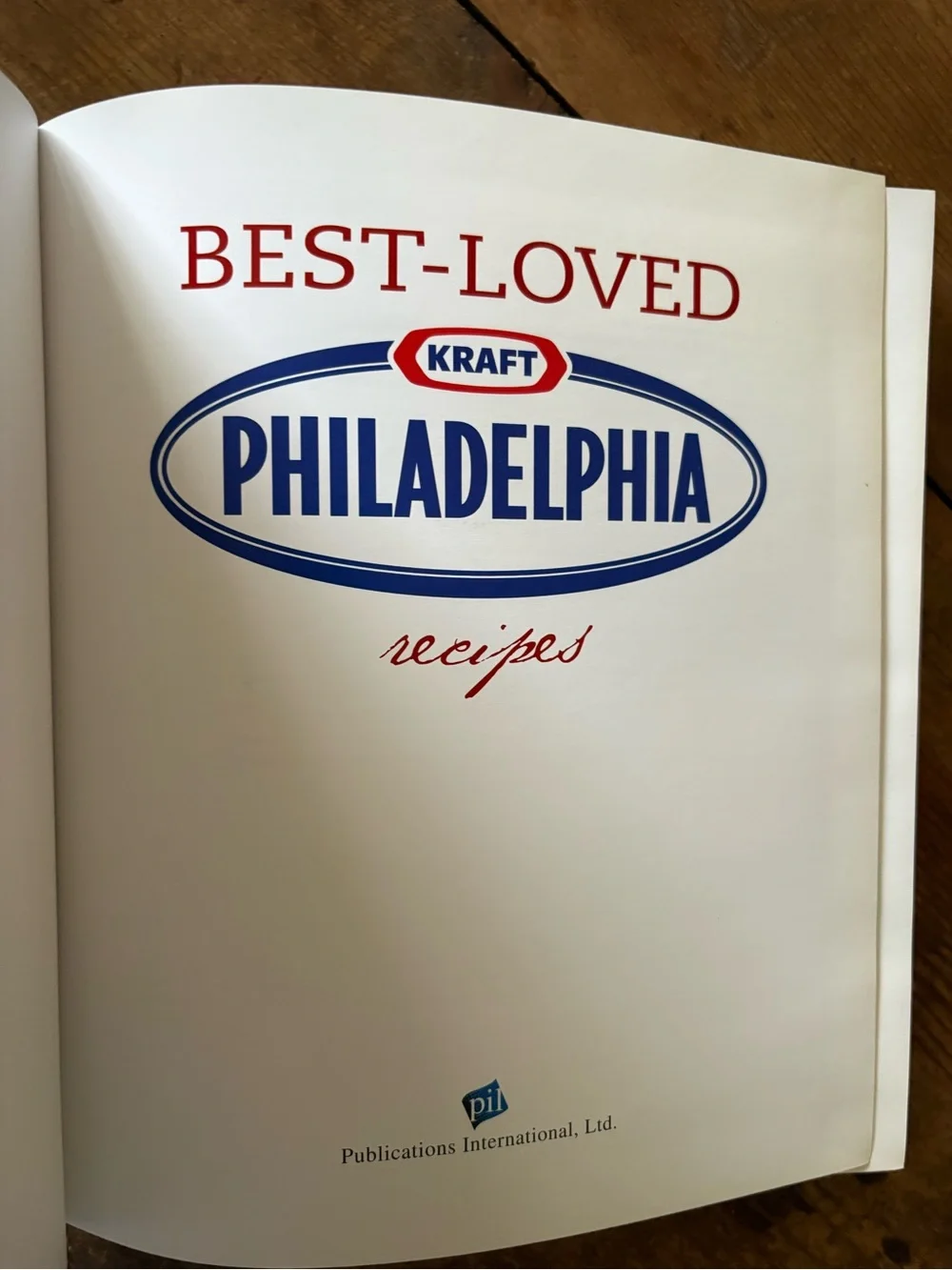 Philadelphia Best-Loved Cookbook — Cream Cover
